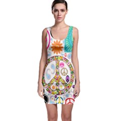 Peace Collage Bodycon Dress by StuffOrSomething