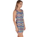 Aztec Style Pattern in Pastel Colors Bodycon Dress View3