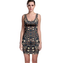 Victorian Style Grunge Pattern Bodycon Dress by dflcprintsclothing