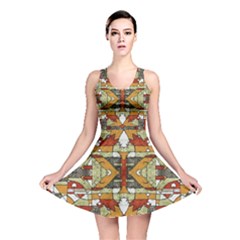 1multicolored Abstract Tribal Print Reversible Skater Dress by dflcprintsclothing