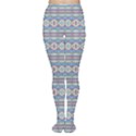 Aztec Style Pattern in Pastel Colors Tights View1