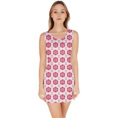 Sweety Pink Floral Print Bodycon Dress by dflcprintsclothing