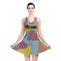 Watercolors Reversible Skater Dress by LalyLauraFLM