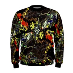 Floral Collage Print Men s Sweatshirt by dflcprintsclothing