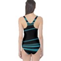 Dark Abstract Print Women s One Piece Swimsuit View2