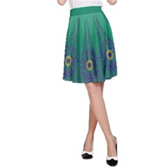 Peacock Green A-line Skirt by olgart