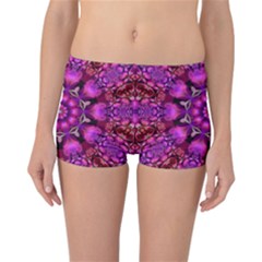 Pink Fractal Kaleidoscope  Reversible Boyleg Bikini Bottoms by KirstenStar