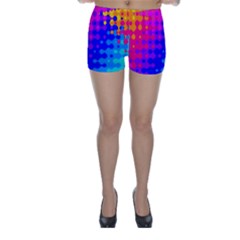 Totally Trippy Hippy Rainbow Skinny Shorts by KirstenStarFashion