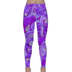 Lavender Swirls Yoga Leggings by KirstenStar