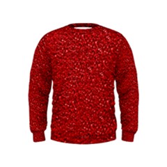 Sparkling Glitter Red Boys  Sweatshirts by ImpressiveMoments