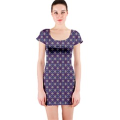 Cute Pretty Elegant Pattern Short Sleeve Bodycon Dresses by GardenOfOphir