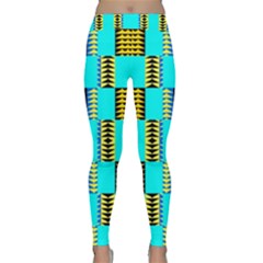Triangles In Rectangles Pattern Yoga Leggings by LalyLauraFLM