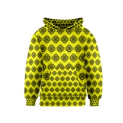 Abstract Knot Geometric Tile Pattern Kid s Pullover Hoodies by GardenOfOphir