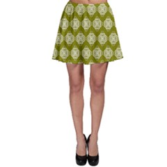 Abstract Knot Geometric Tile Pattern Skater Skirts by GardenOfOphir