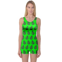 Ladybug Vector Geometric Tile Pattern Women s Boyleg One Piece Swimsuits by GardenOfOphir