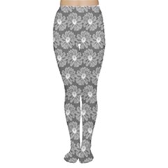 Gerbera Daisy Vector Tile Pattern Women s Tights by GardenOfOphir