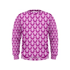 Awesome Retro Pattern Lilac Boys  Sweatshirts by ImpressiveMoments