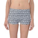 Gray And White Owl Pattern Reversible Boyleg Bikini Bottoms View3