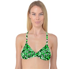 Ribbon Chaos Green Reversible Tri Bikini Tops by ImpressiveMoments