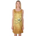 The All Seeing Eye With Eye Made Of Diamond Sleeveless Satin Nightdresses View1