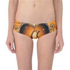 Funny Cute Giraffe With Your Child In A Heart Classic Bikini Bottoms by FantasyWorld7