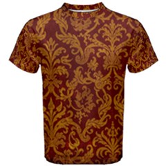 Royal Red And Gold Men s Cotton Tees by trendistuff