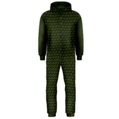 Green Reptile Skin Hooded Jumpsuit (men)  by trendistuff