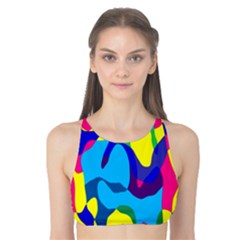 Colorful Chaos Tank Bikini Top by LalyLauraFLM