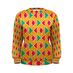 Colorful Stars Pattern  Women s Sweatshirt by LalyLauraFLM