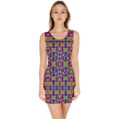 Ethnic Modern Geometric Patterned Bodycon Dresses by dflcprintsclothing