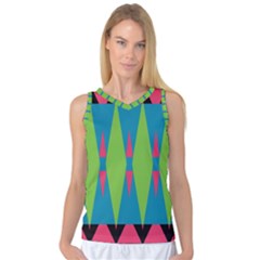 Connected Rhombus Women s Basketball Tank Top by LalyLauraFLM
