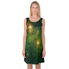 Hydrocarbons In Space Sleeveless Satin Nightdresses by trendistuff