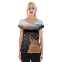 Great Wall Of China 2 Women s Cap Sleeve Top by trendistuff