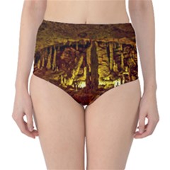 Volcano Cave High-waist Bikini Bottoms by trendistuff