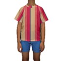 Stripes and other shapes  Kid s Short Sleeve Swimwear View1
