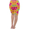 Shapes in retro colors pattern Cropped Leggings View4
