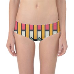 Rhombus And Stripes Pattern Classic Bikini Bottoms by LalyLauraFLM