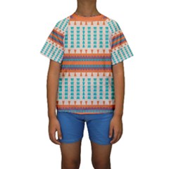 Etnic Design  Kid s Short Sleeve Swimwear by LalyLauraFLM