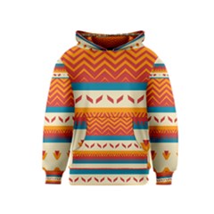 Tribal Shapes  Kid s Pullover Hoodie by LalyLauraFLM
