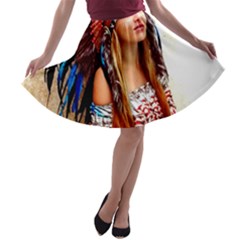 Indian 21 A-line Skater Skirt by indianwarrior