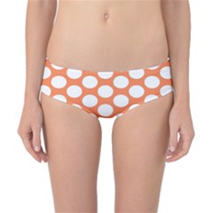 Orange Polkadot Classic Bikini Bottoms by Zandiepants