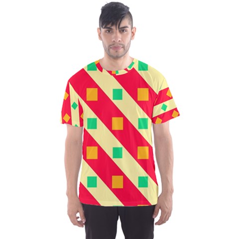 Squares And Stripes    Men s Sport Mesh Tee by LalyLauraFLM