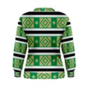 Green rhombus and stripes            Women s Sweatshirt View2