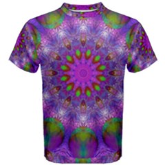 Rainbow At Dusk, Abstract Star Of Light Men s Cotton Tee by DianeClancy