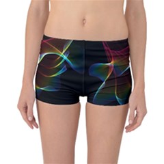 Imagine, Through The Abstract Rainbow Veil Reversible Boyleg Bikini Bottoms by DianeClancy