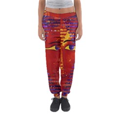 Conundrum Iii, Abstract Purple & Orange Goddess Women s Jogger Sweatpants by DianeClancy