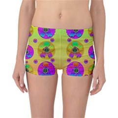 Floral Love And Why Not In Neon Reversible Boyleg Bikini Bottoms by pepitasart