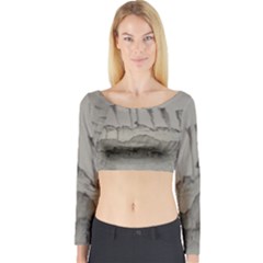 Peace In The Valley Series #44 Long Sleeve Crop Top by theplaybillstore
