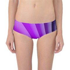 Gentle Folds Of Purple Classic Bikini Bottoms by FunWithFibro