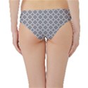 Grey Quatrefoil Pattern Hipster Bikini Bottoms View2